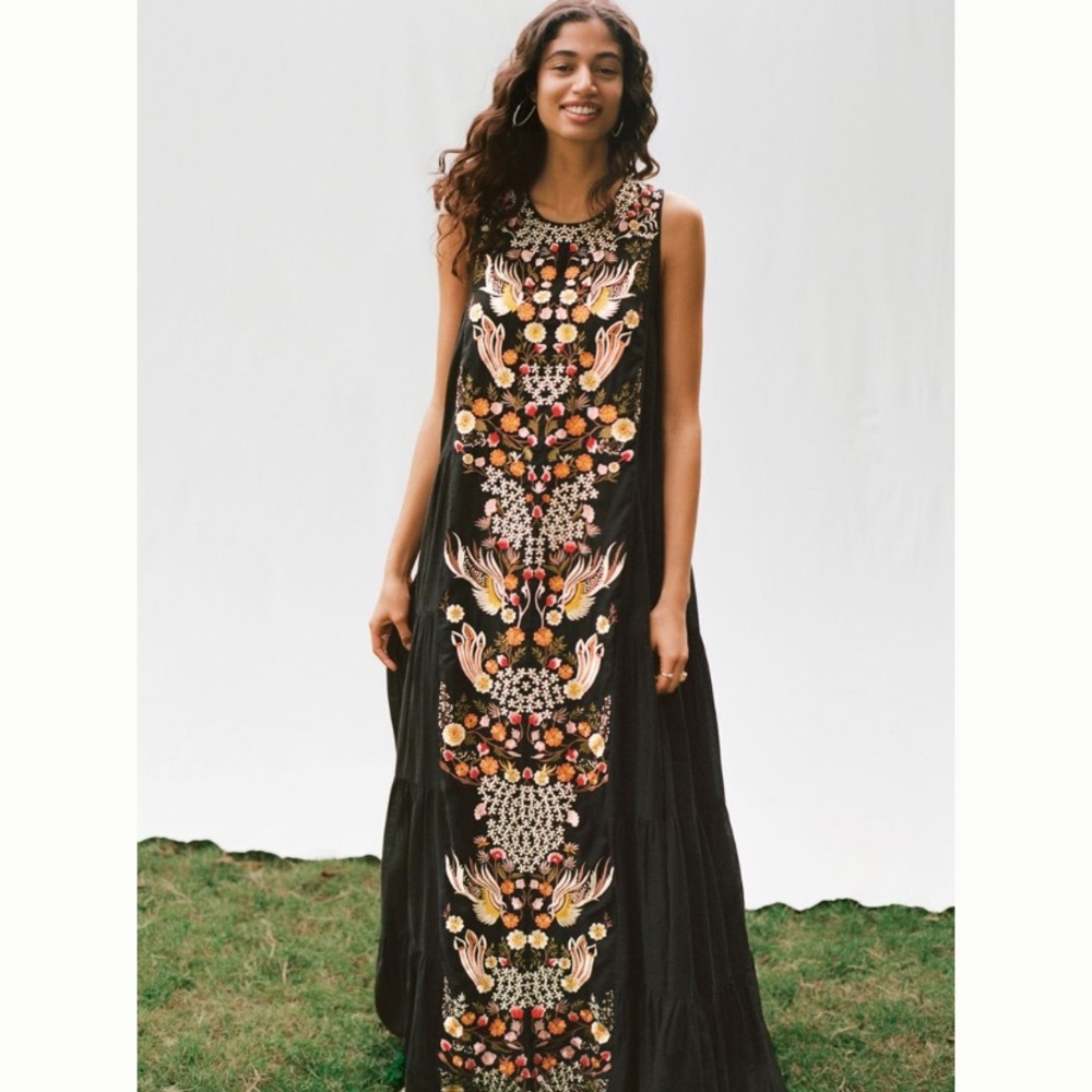 Jacaranda Tiered Maxi Dress